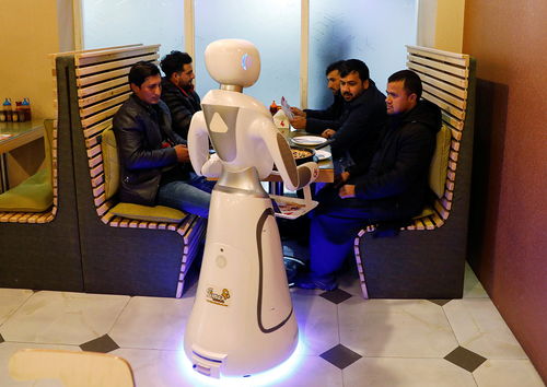 阿富汗餐厅机器人服务生上岗成一道风景